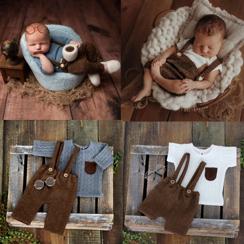 Infant Photography Props Outfit - ملابس للتصوير الفوتوغرافي للأطفال حديثي الولادة
