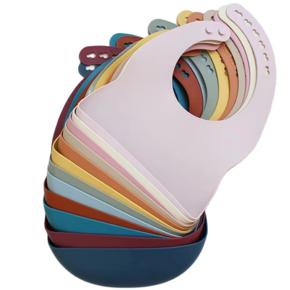 Waterproof Baby Bibs Silicone - الطفل علبة سيليكون مريلة مقاوم للماء