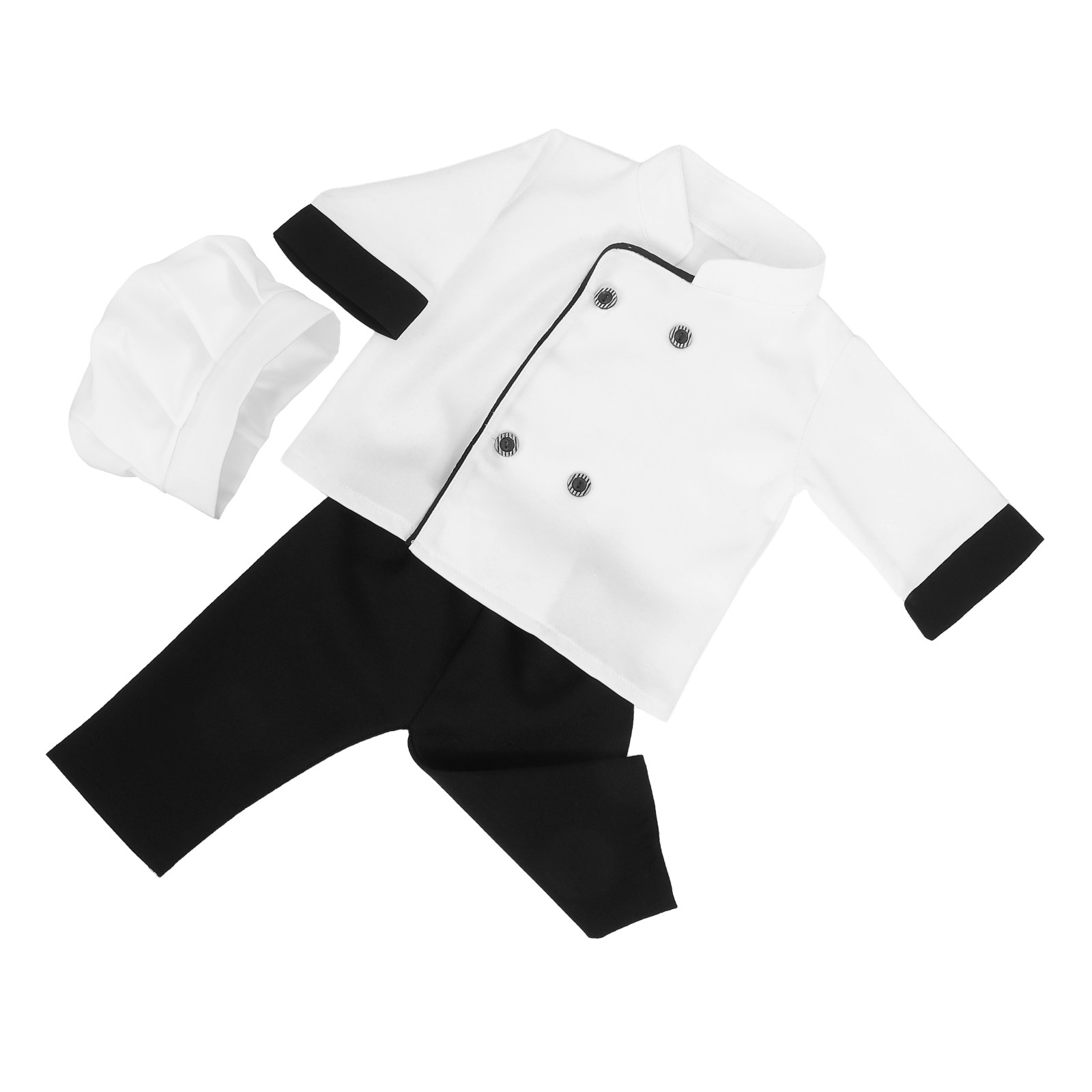Infant Photography Props Outfit - طقم واحد من ملابس الشيف للرضع