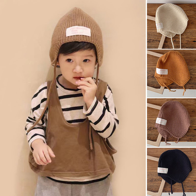 Infant Beanie Hat With Ears - شتاء دافئ الاطفال سدادات حماية الأذن
