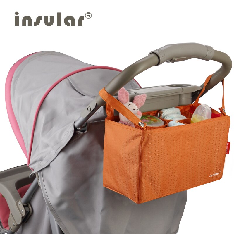 Diapering - حقيبة عربة أطفال Insular، منظم حفاضات