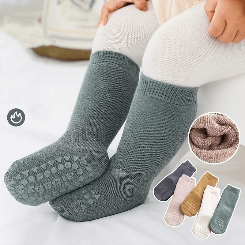Unisex Baby Socks Non Slip - سميكة الاطفال جوارب يمكن السير بها