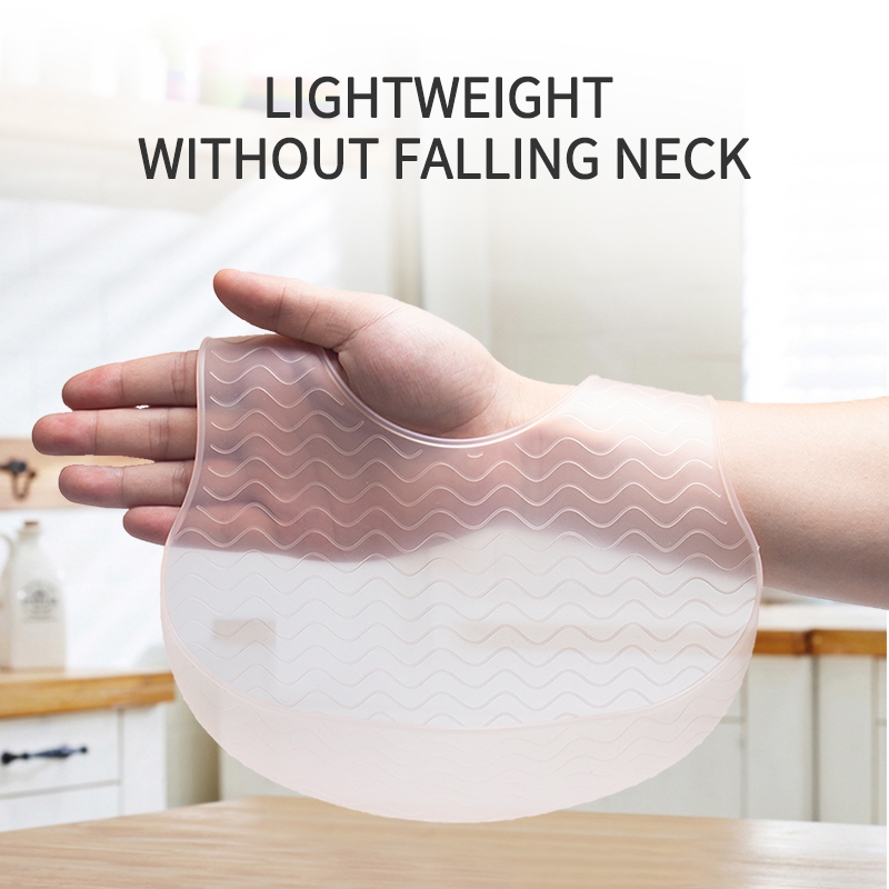 Waterproof Baby Bibs Silicone - 1 قطعة مريلة جيلي من السيليكون