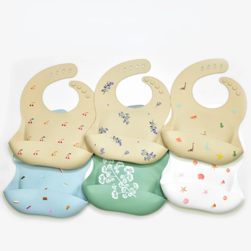 Waterproof Baby Bibs Silicone - INS Baby Bibs BPA الحرة مقاوم