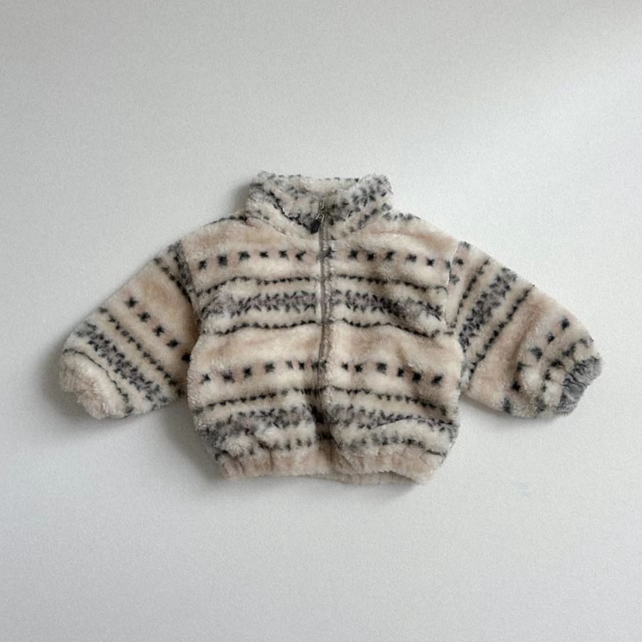 Toddler Boy Winter Fleece Jacket - معطف شتوي دافئ للأطفال من الصوف