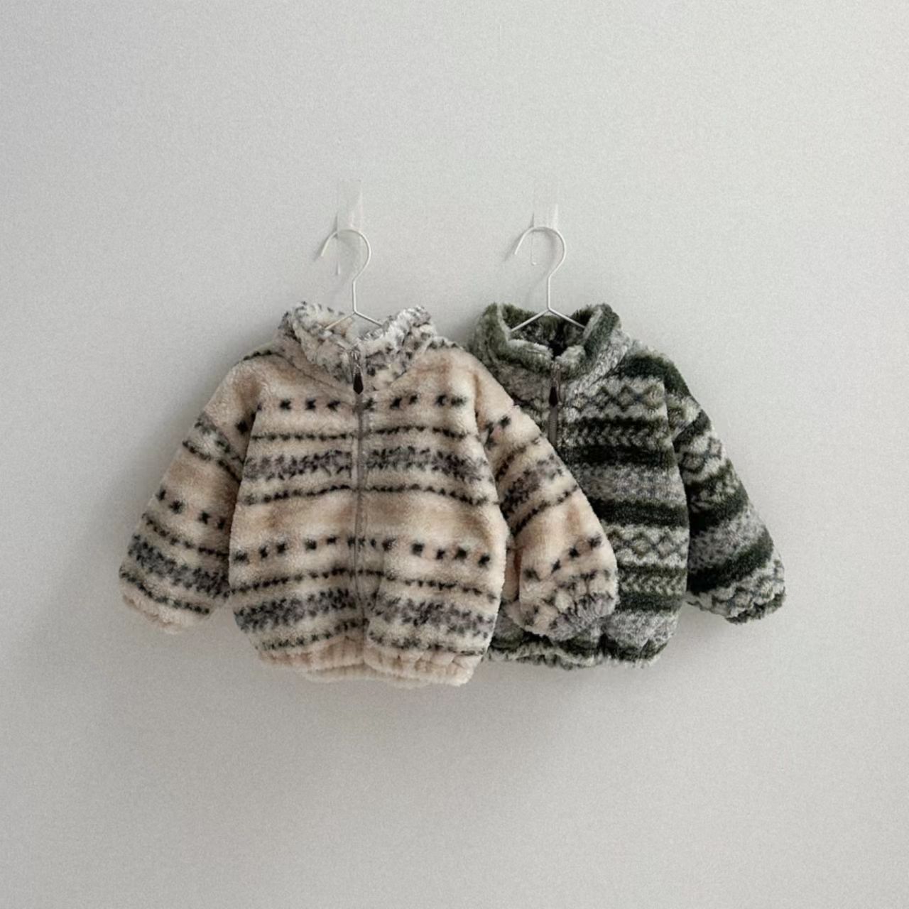 Toddler Boy Winter Fleece Jacket - معطف شتوي جديد دافئ للأطفال من