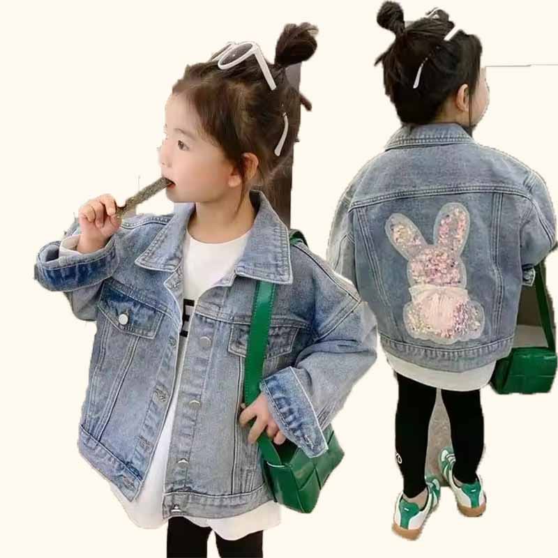 Baby Clothes - طفل الفتيات الدنيم معطف الأطفال سترة