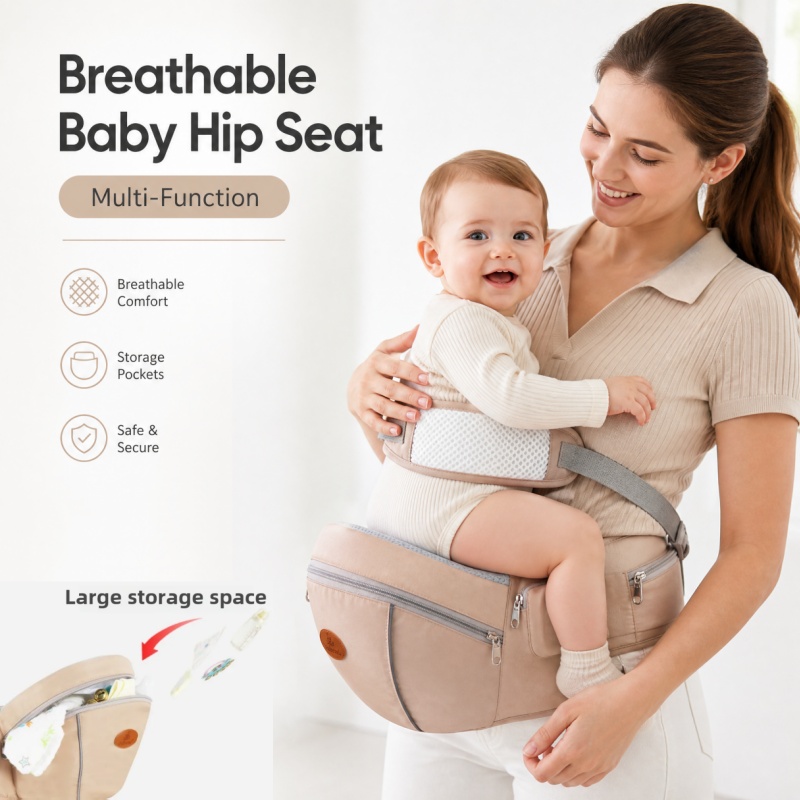 Ergonomic Baby Carrier Newborn To Toddler - حمالة أطفال مريحة وقابلة للتنفس مع