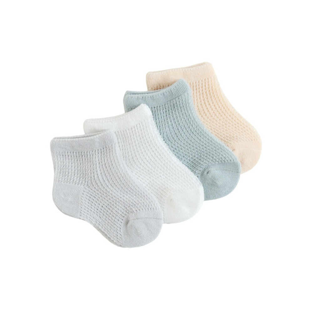 Unisex Baby Socks Non Slip - 4 أزواج من الجوارب القطنية الجديدة