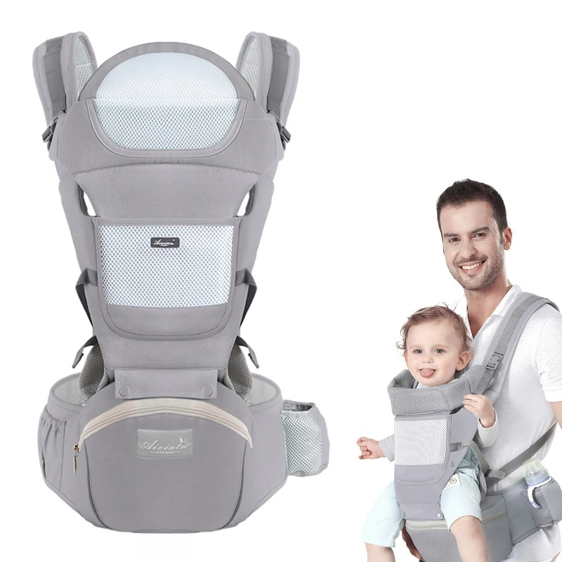 Ergonomic Baby Carrier Newborn To Toddler - حمالة أطفال مريحة متعددة الوظائف مع