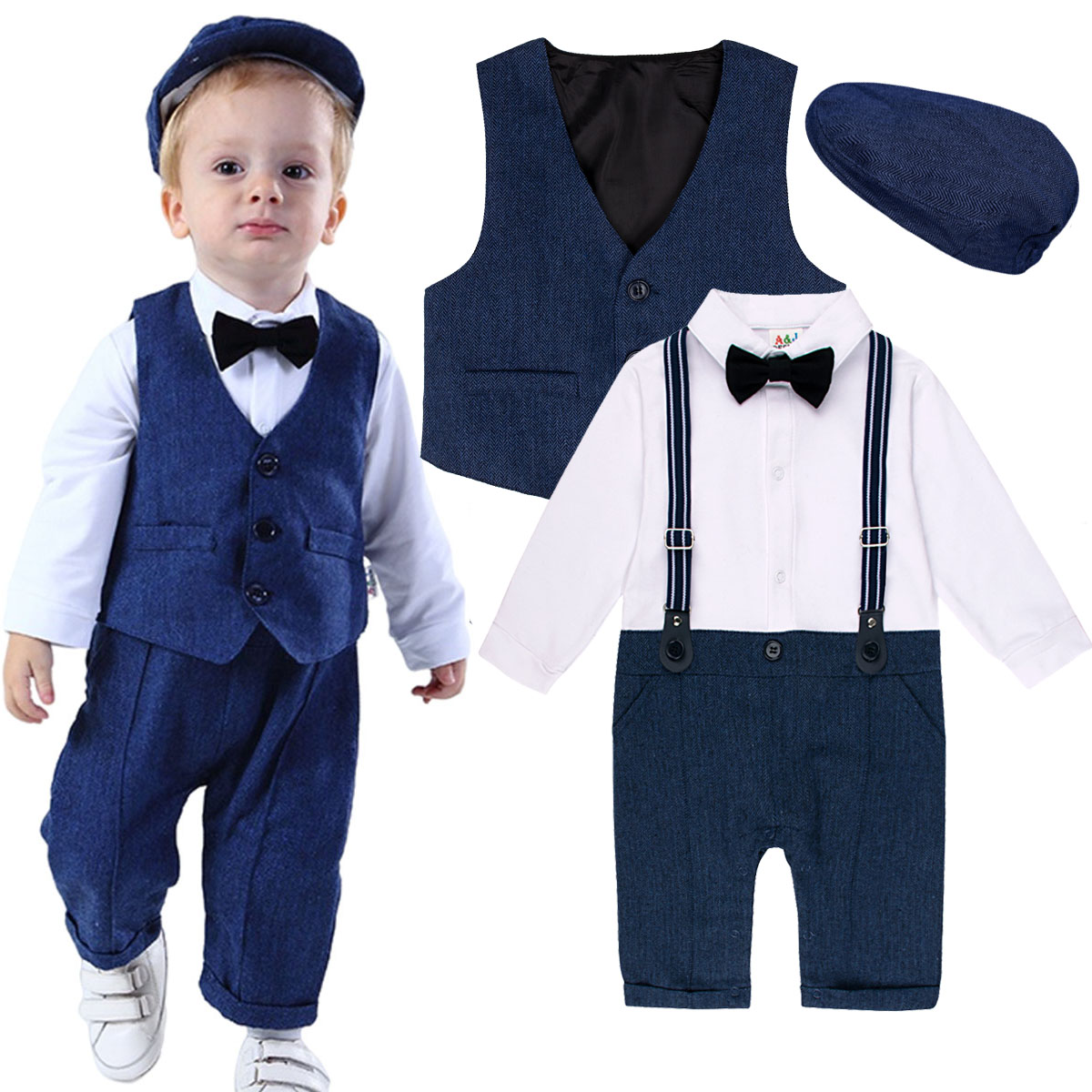 Baby Boy Suit Set Baptism - طقم ملابس للأطفال الذكور لحفلات الزفاف