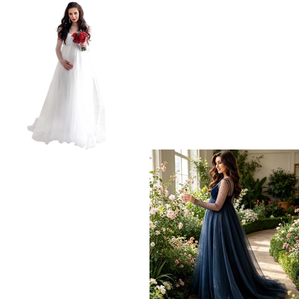 Maternity Wear - فستان حمل أنيق من XXFE مع