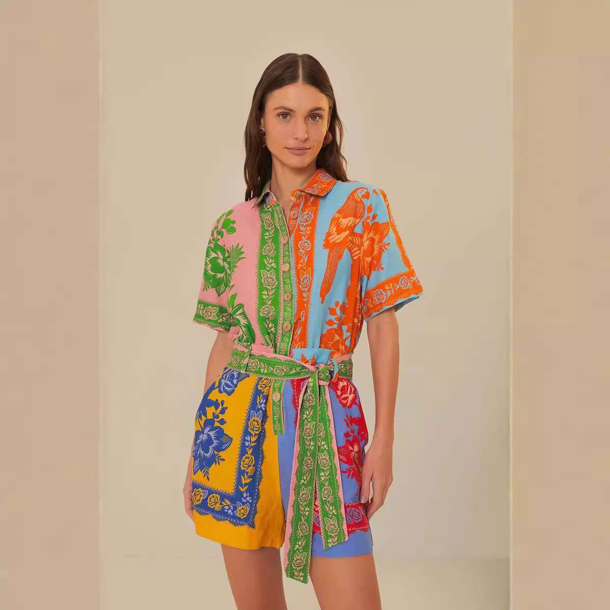Maternity Wear - ملابس نسائية عصرية كاجوال: رومبر مخطط