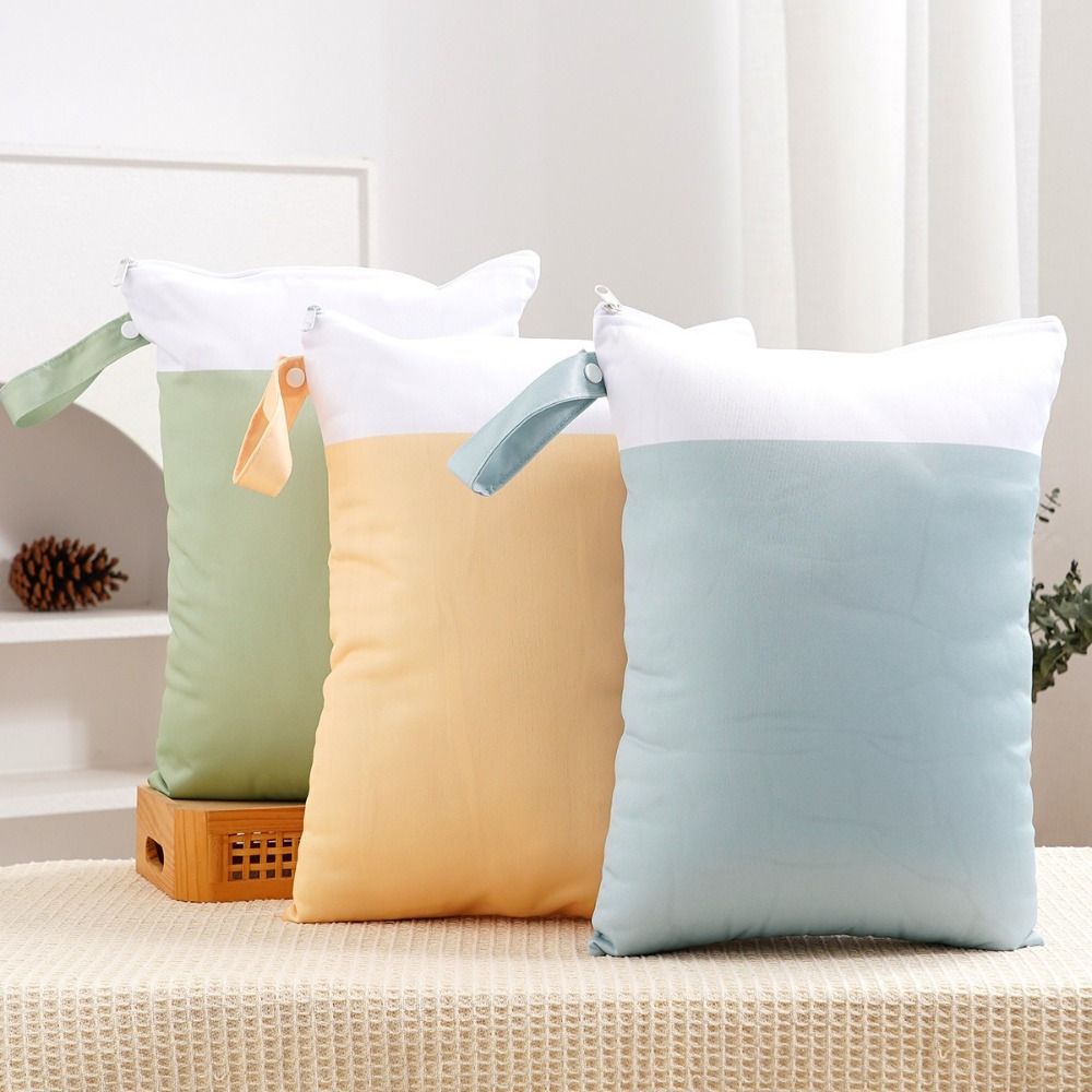 Diapering - حقيبة حفاضات أطفال مقاومة للماء بسحاب،