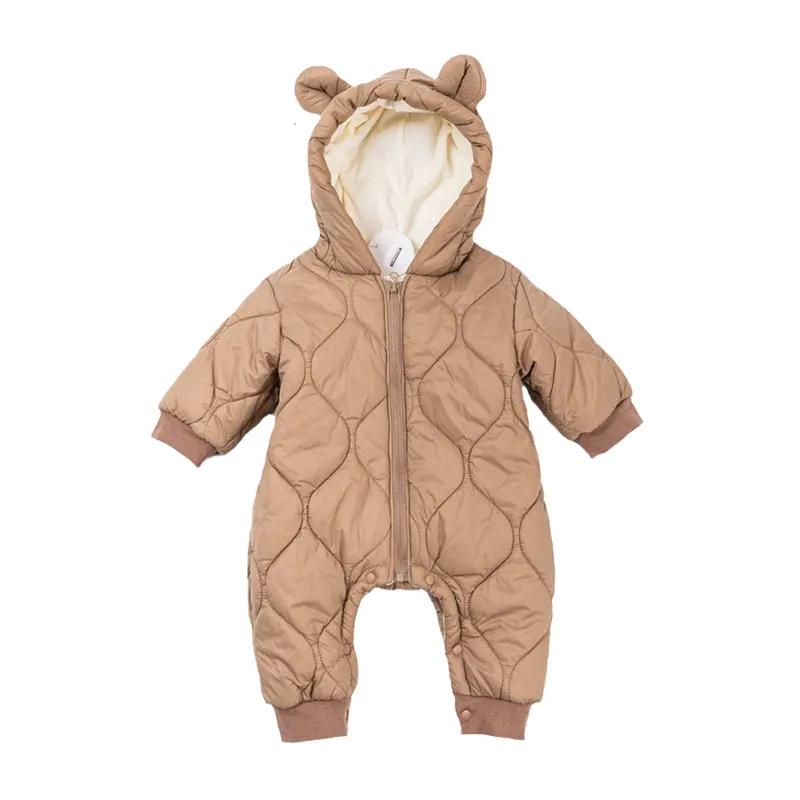 Cotton Baby Onesies Zipper - الوليد الطفل رومبير الشتاء رشاقته جمبسوت