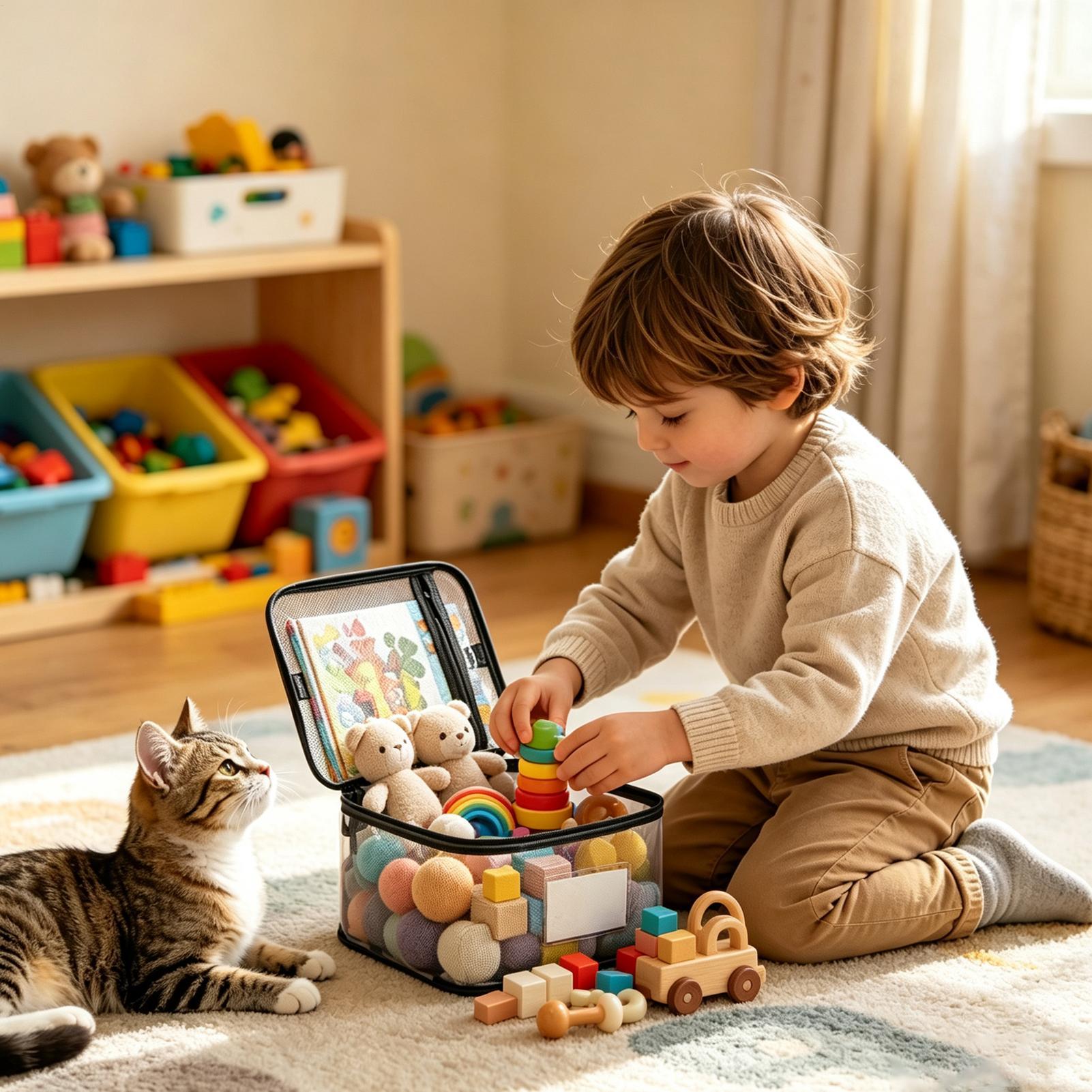 أكياس تخزين ألعاب شفافة، 6 قطع - مراجعة Nursery وسعره