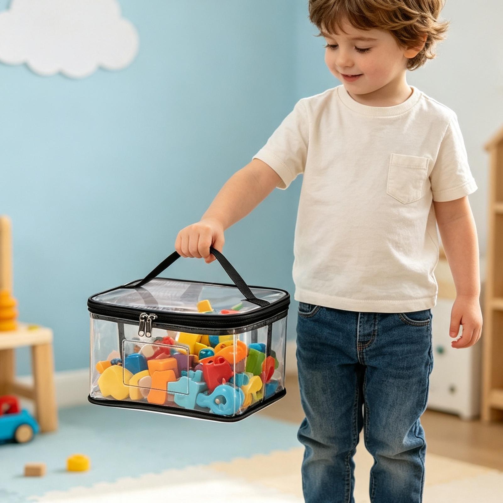 أكياس تخزين ألعاب شفافة، 6 قطع - مراجعة Nursery وسعره
