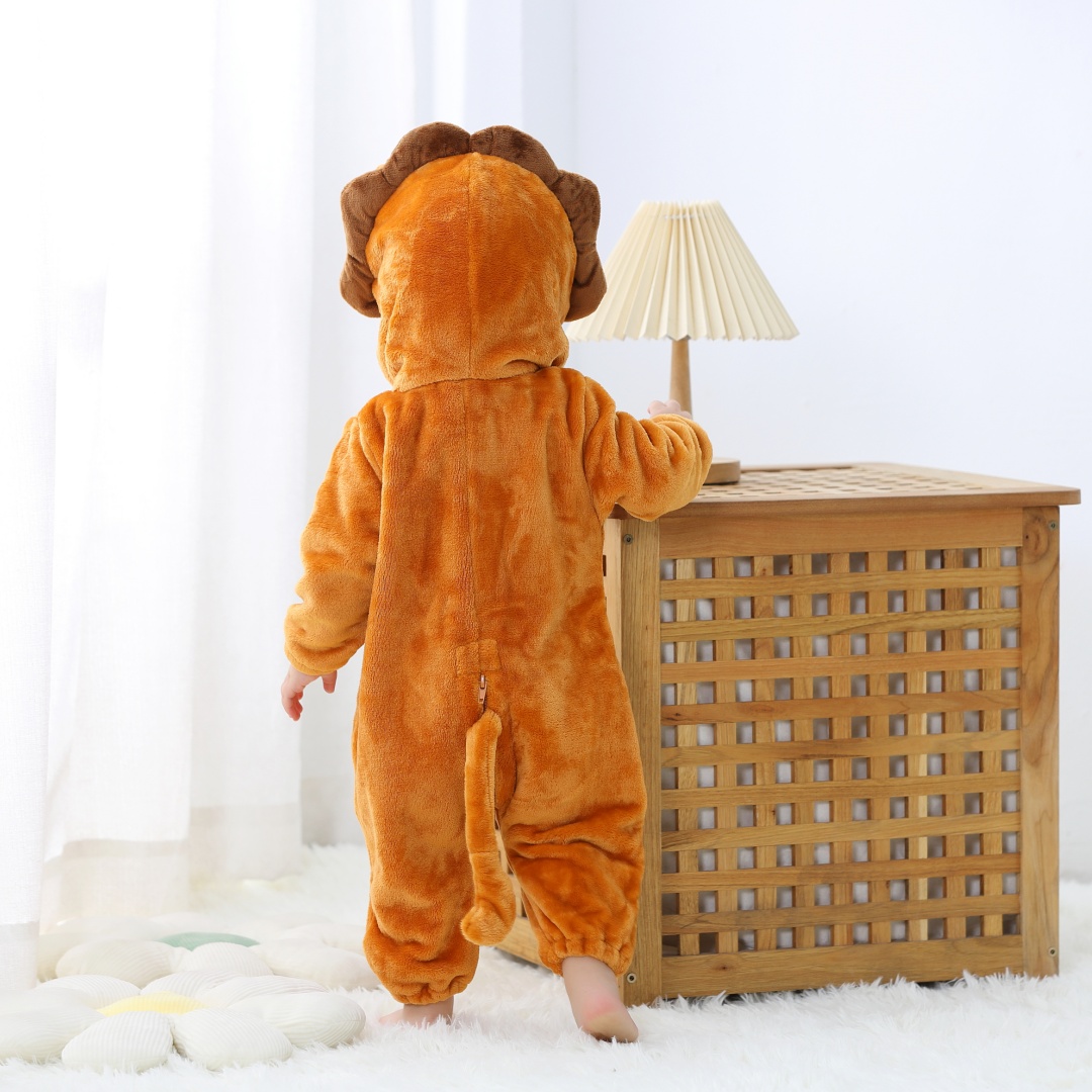 الوليد الطفل لطيف الأسد الحيوا - مراجعة Cotton Baby Onesies Zipper وسعره