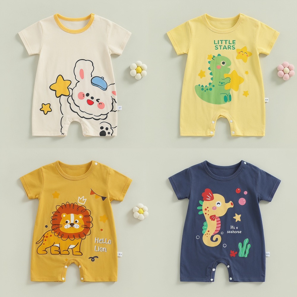 بدلة صيفية مطبوعة للأطفال حديث - مراجعة Baby Summer Linen Sleeveless Jumpsuit وسعره