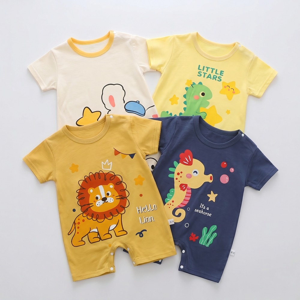 بدلة صيفية مطبوعة للأطفال حديث - مراجعة Baby Summer Linen Sleeveless Jumpsuit وسعره