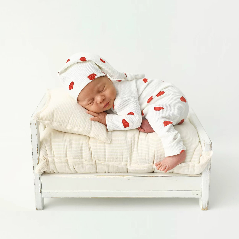 القلب موضوع الوليد التصوير الد - مراجعة Infant Photography Props Outfit وسعره