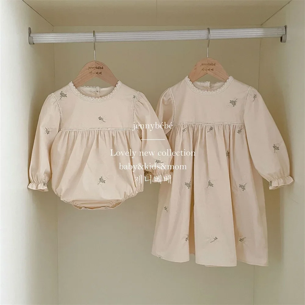 طفل الفتيات المطرزة الأزهار رو - مراجعة Newborn Baby Girl Romper Floral وسعره