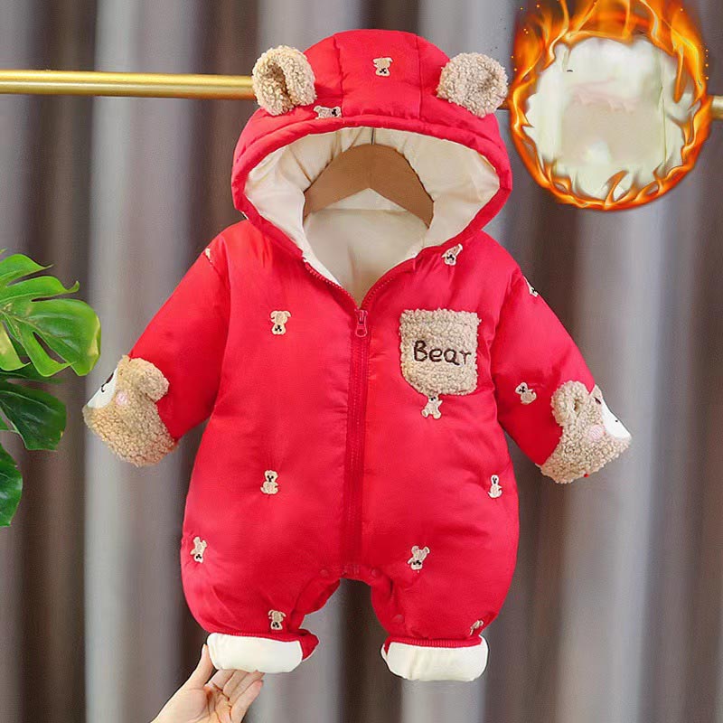 الشتاء الوليد الطفل رومبير رشا - مراجعة Cotton Baby Onesies Zipper وسعره