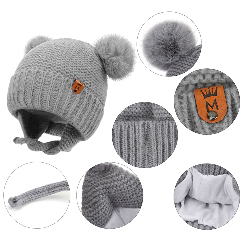 الطفل قبعة صوف لطيف الفراء الك - مراجعة Infant Beanie Hat With Ears وسعره