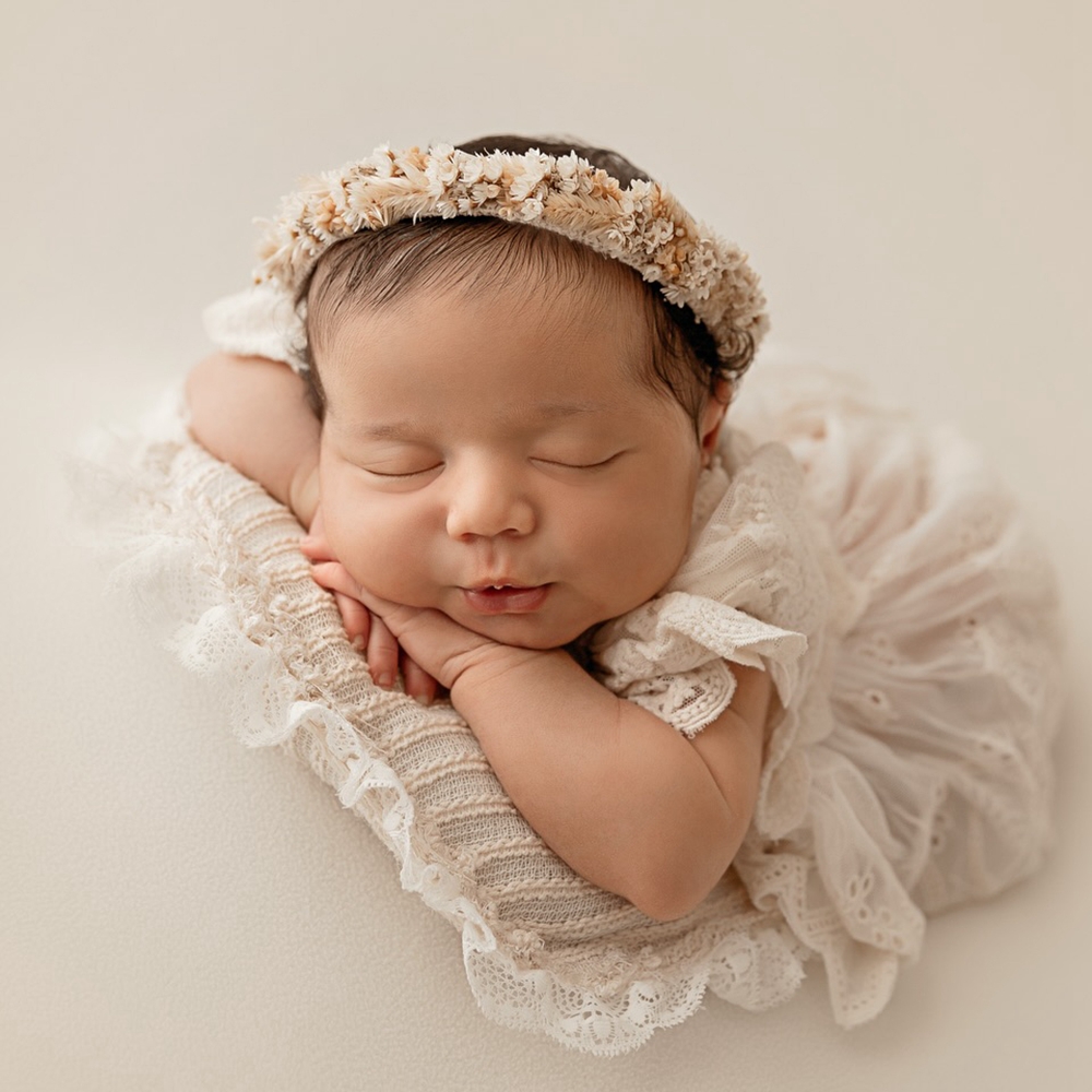 ملابس تصوير احترافية للمواليد  - مراجعة Newborn Baby Girl Romper Floral وسعره