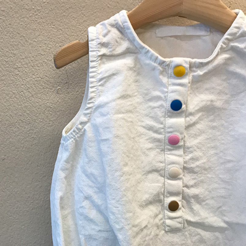 رومبير قطن وكتان بدون أكمام لل - مراجعة Baby Summer Linen Sleeveless Jumpsuit وسعره