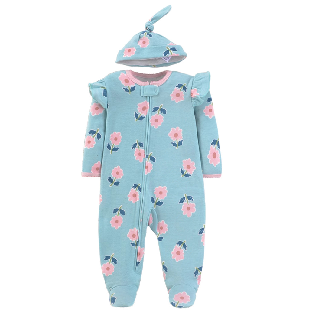 أفرول أطفال حديثي الولادة من ا - مراجعة Cotton Baby Onesies Zipper وسعره