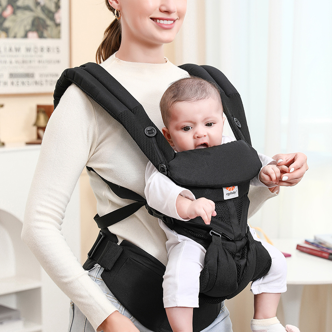 حمالة أطفال متعددة الوظائف مري - مراجعة Ergonomic Baby Carrier Newborn To Toddler وسعره