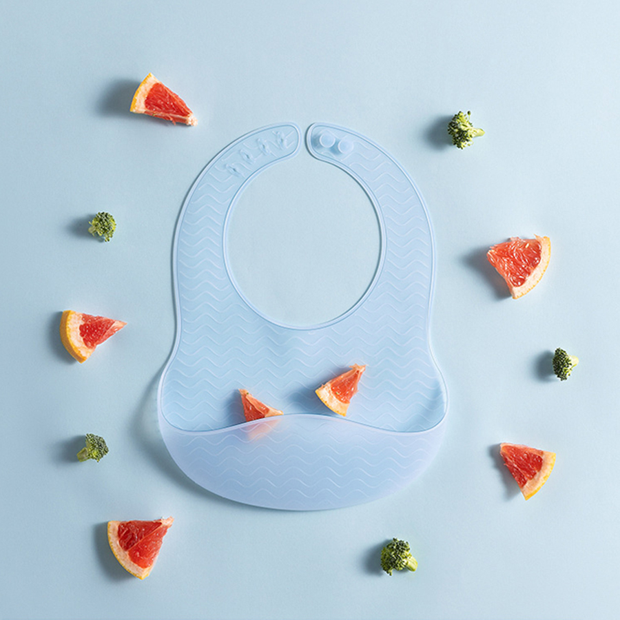 1 قطعة مريلة جيلي من السيليكون - مراجعة Waterproof Baby Bibs Silicone وسعره