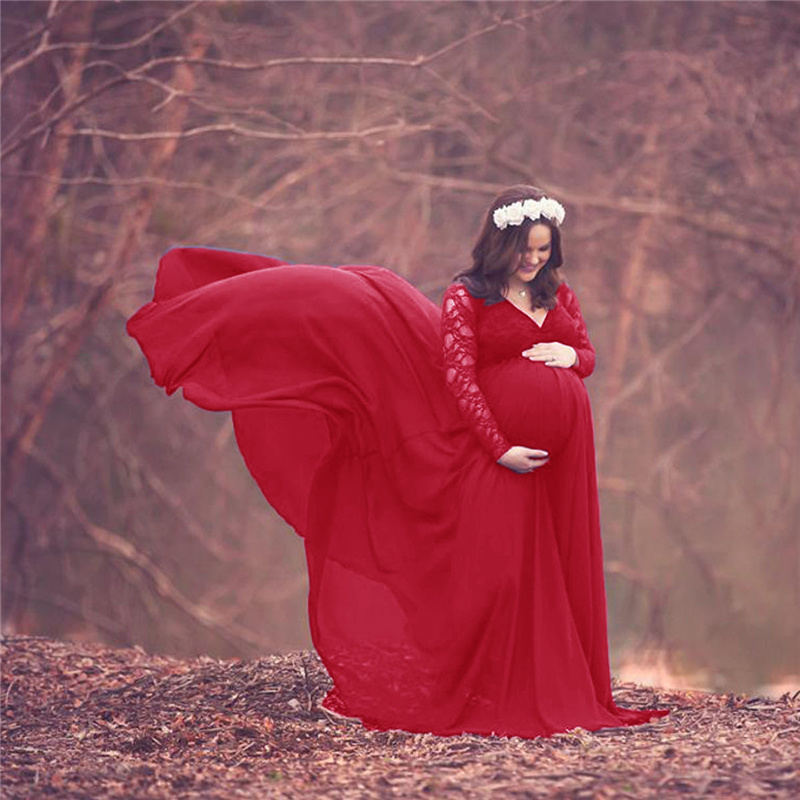جديد الدانتيل الشيفون الأمومة  - مراجعة Maternity Wear وسعره