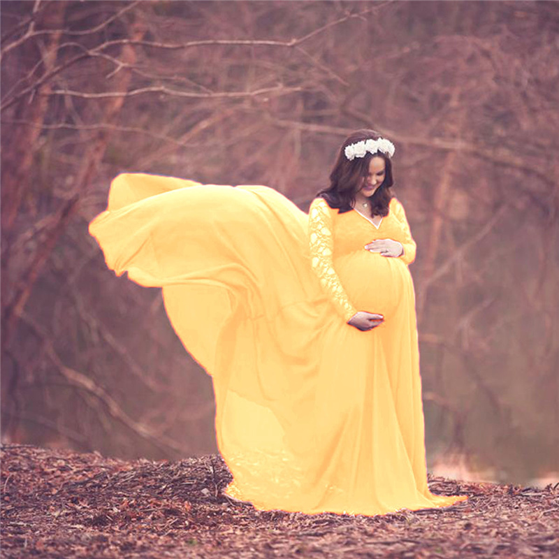 جديد الدانتيل الشيفون الأمومة  - مراجعة Maternity Wear وسعره