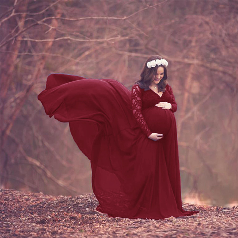 جديد الدانتيل الشيفون الأمومة  - مراجعة Maternity Wear وسعره