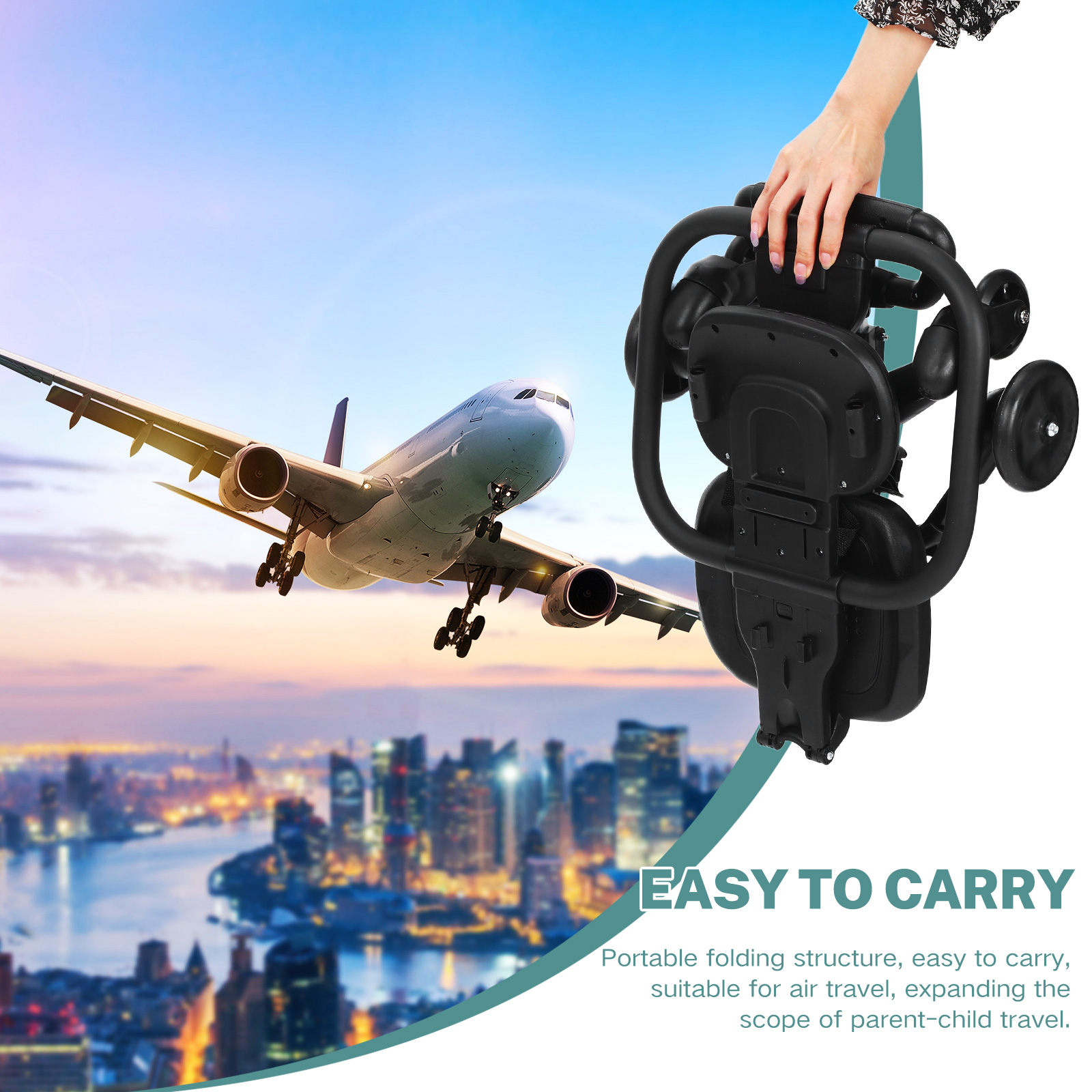 مقعد صغير الحجم وخفيف الوزن وق - مراجعة Lightweight Foldable Baby Stroller Compact وسعره