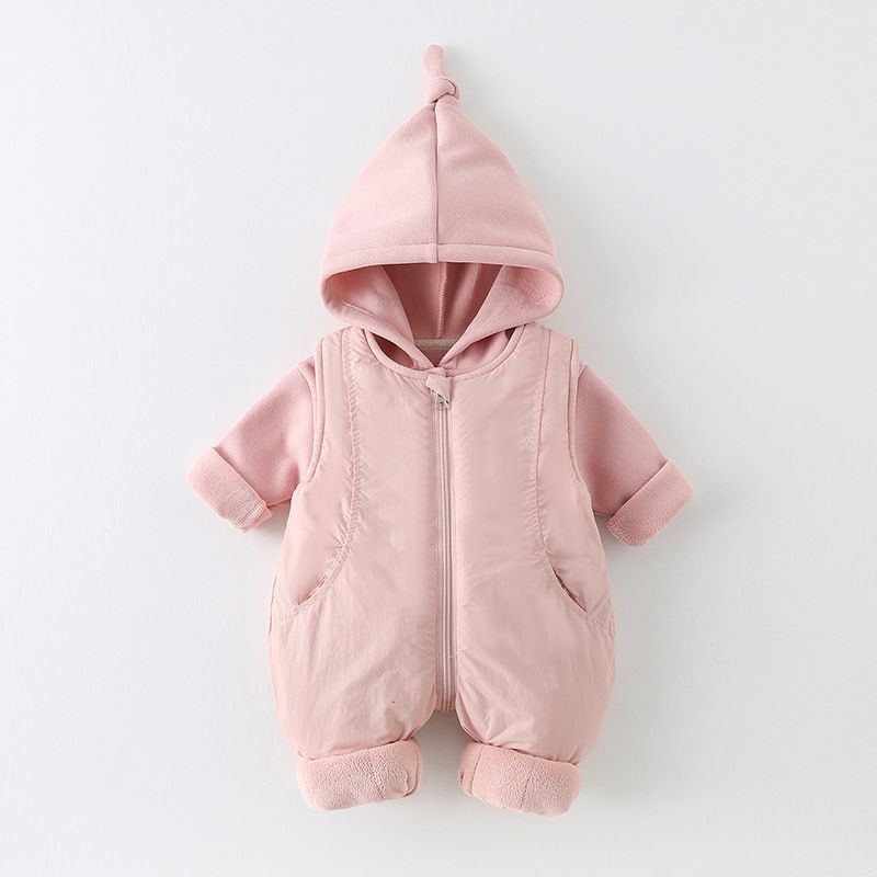 الشتاء سميكة القطن الطفل رومبي - مراجعة Cotton Baby Onesies Zipper وسعره