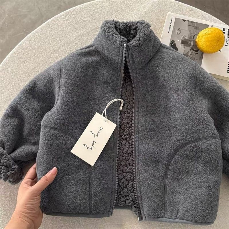 جاكيت فرو صناعي أنيق للأطفال ا - مراجعة Toddler Boy Winter Fleece Jacket وسعره
