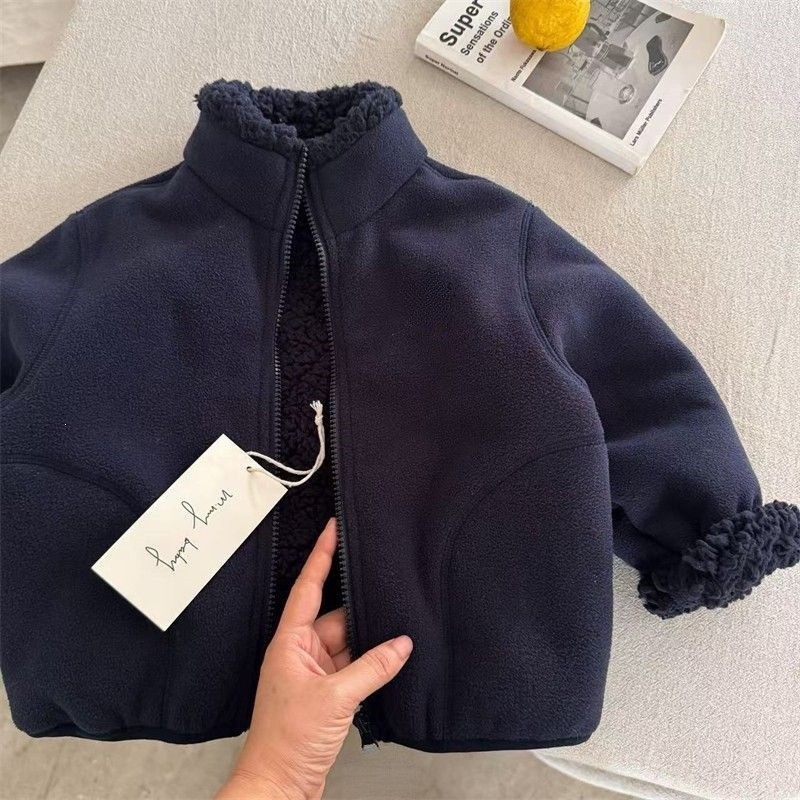 جاكيت فرو صناعي أنيق للأطفال ا - مراجعة Toddler Boy Winter Fleece Jacket وسعره