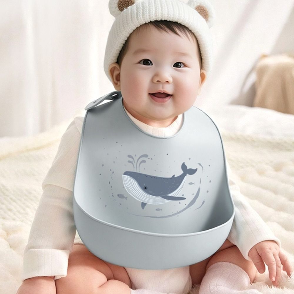 مرايل أطفال من السيليكون الناع - مراجعة Waterproof Baby Bibs Silicone وسعره