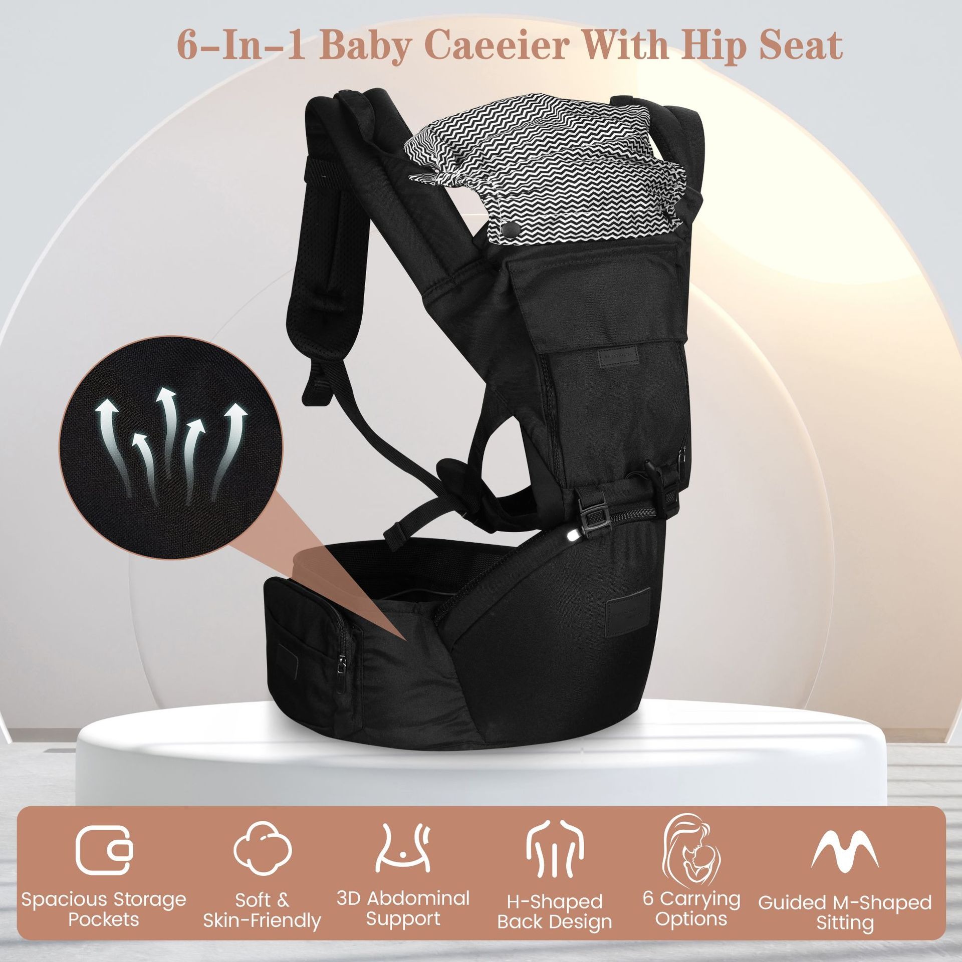حاملة أطفال مع مقعد الورك، مري - مراجعة Ergonomic Baby Carrier Newborn To Toddler وسعره
