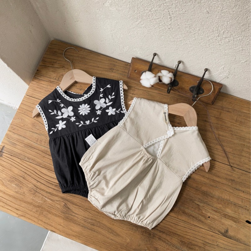 بدلة صيفية للأطفال الصغار من Z - مراجعة Baby Summer Linen Sleeveless Jumpsuit وسعره