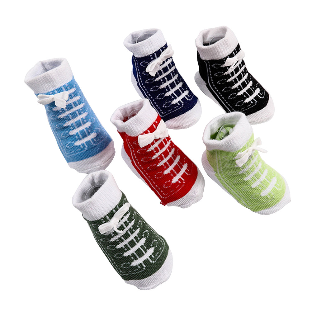 6 أزواج من جوارب الأطفال القطن - مراجعة Unisex Baby Socks Non Slip وسعره