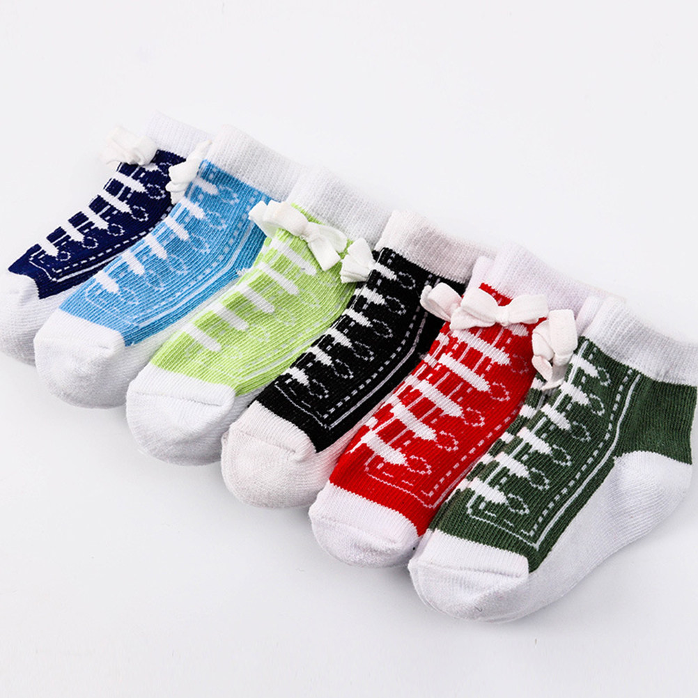 6 أزواج من جوارب الأطفال القطن - مراجعة Unisex Baby Socks Non Slip وسعره