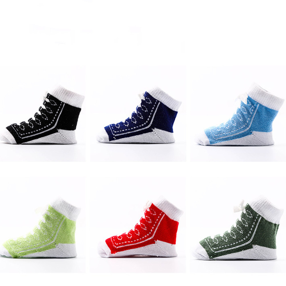6 أزواج من جوارب الأطفال القطن - مراجعة Unisex Baby Socks Non Slip وسعره
