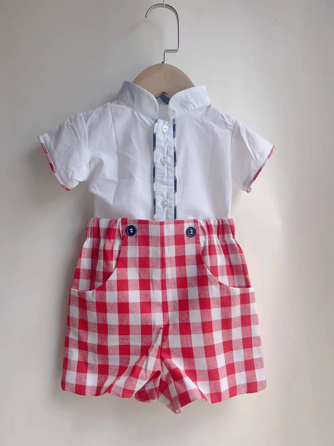 طقم ملابس أطفال أولادي إسباني  - مراجعة Baby Boy Suit Set Baptism وسعره
