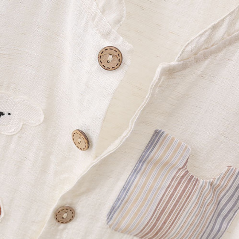 رومبير أطفال صيفي 2026 بطبعة د - مراجعة Baby Summer Linen Sleeveless Jumpsuit وسعره