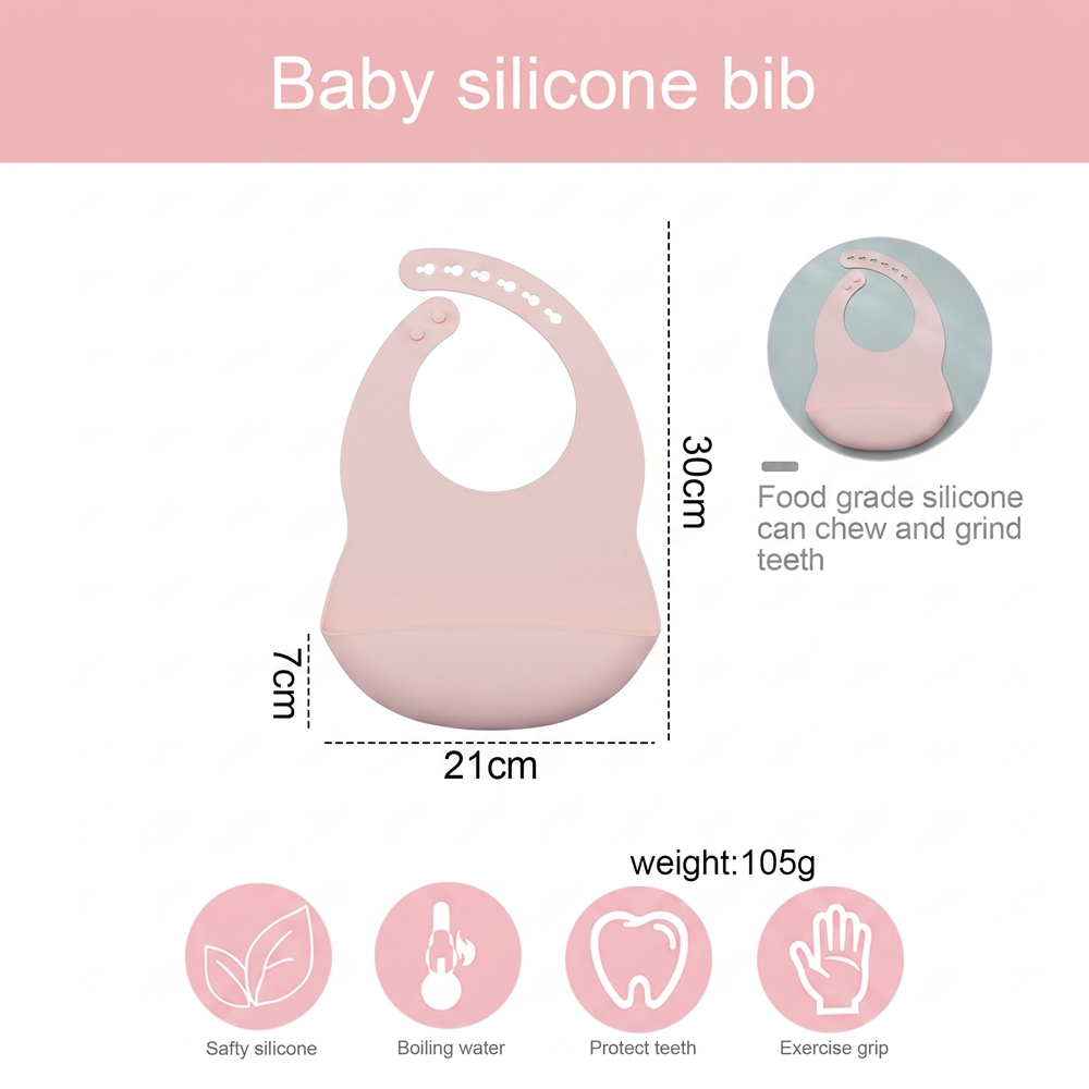 مرايل أطفال للطعام مصنوعة من ا - مراجعة Waterproof Baby Bibs Silicone وسعره