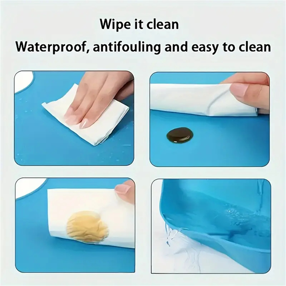 مرايل كبيرة من السيليكون للكبا - مراجعة Waterproof Baby Bibs Silicone وسعره